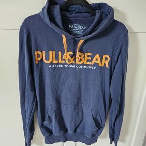 PULL & BEAR men blue hoodie Size